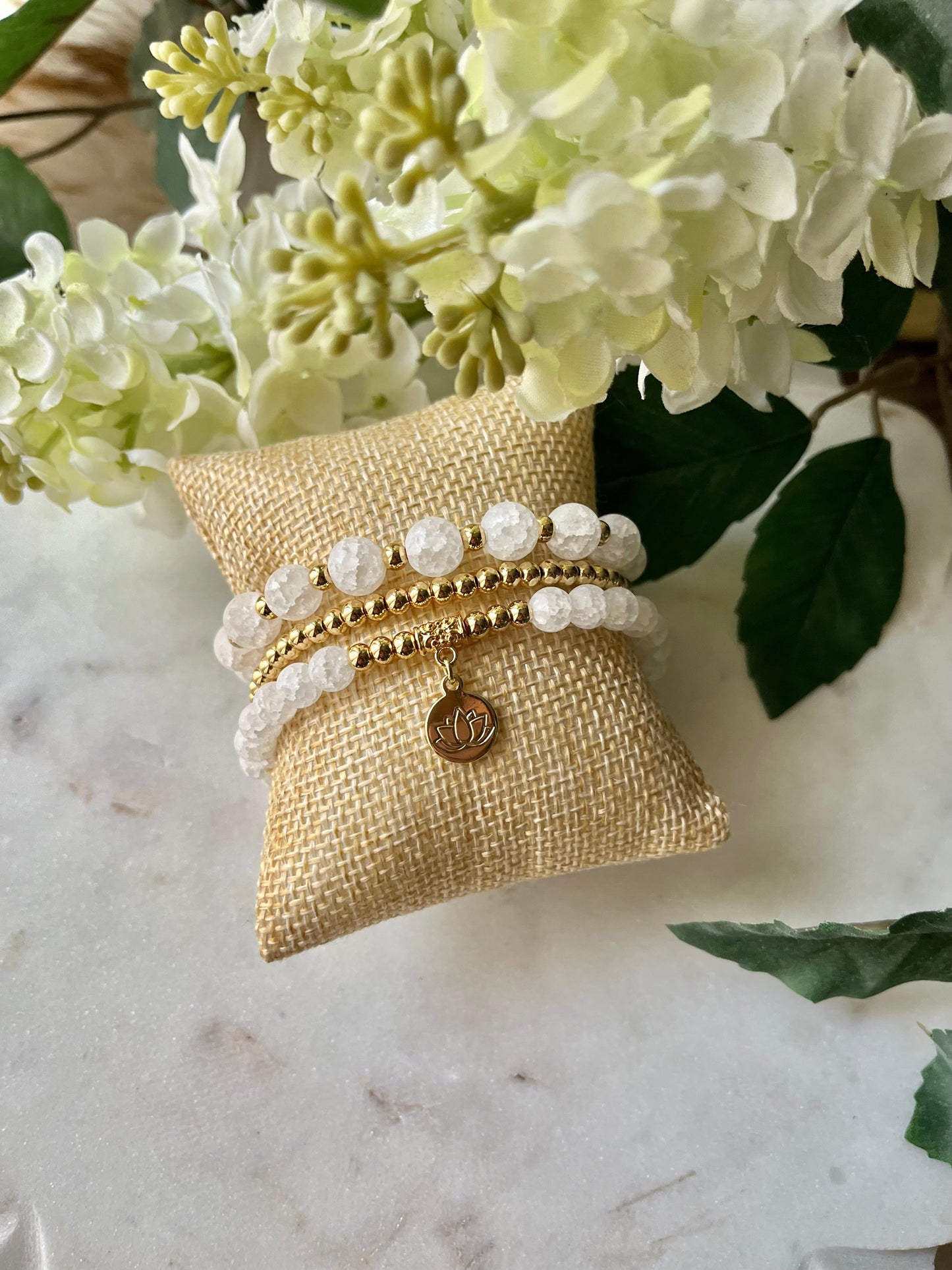 Rising Lotus 3pc Bracelet Set