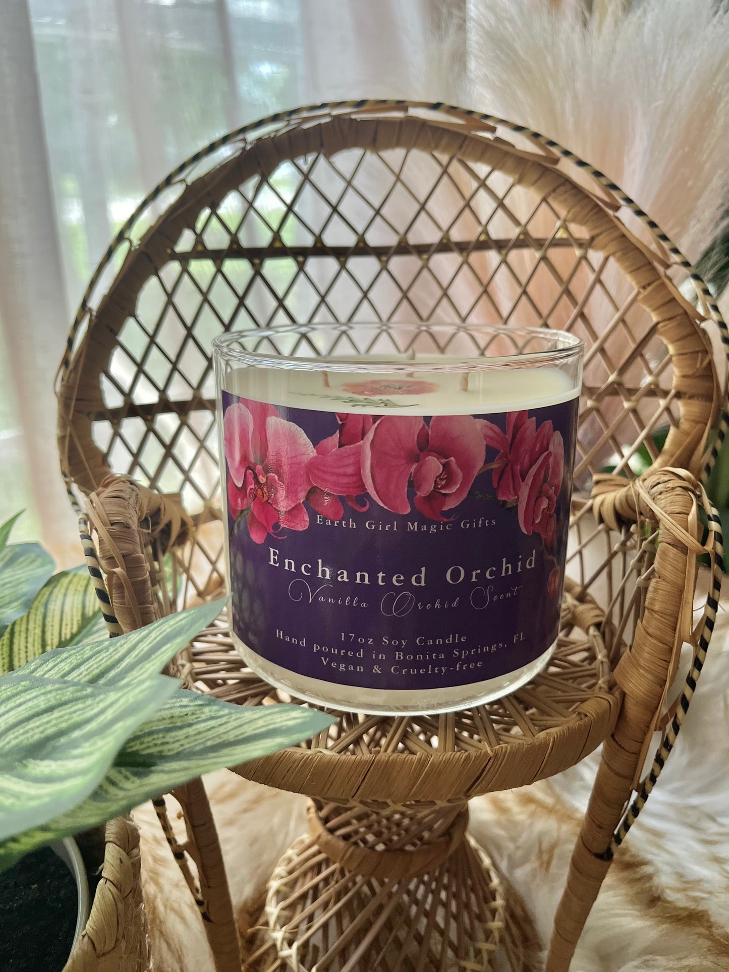 Enchanted Orchid 17oz Soy Candle