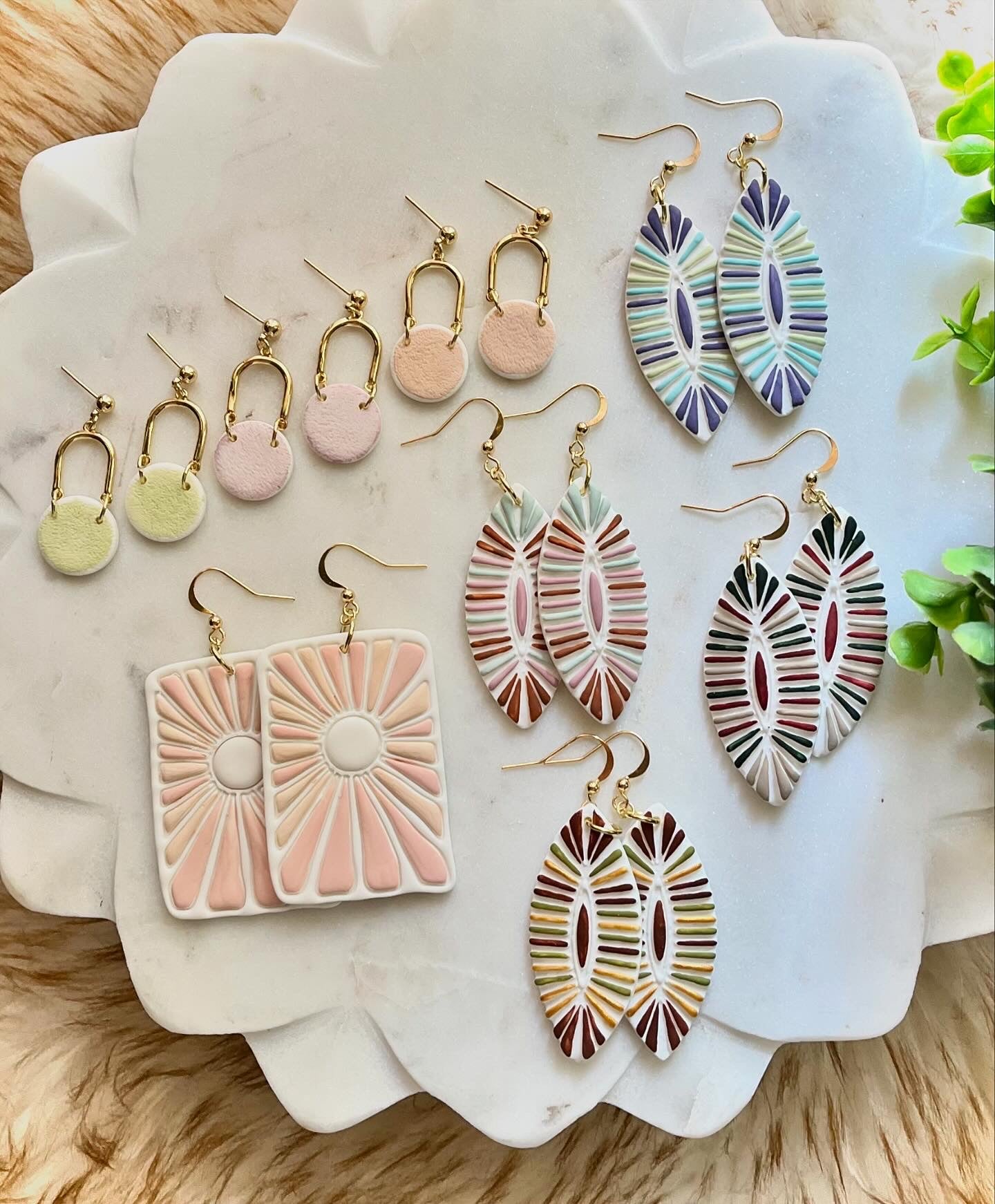 The Artisan’s Palette Collection of Clay Earrings