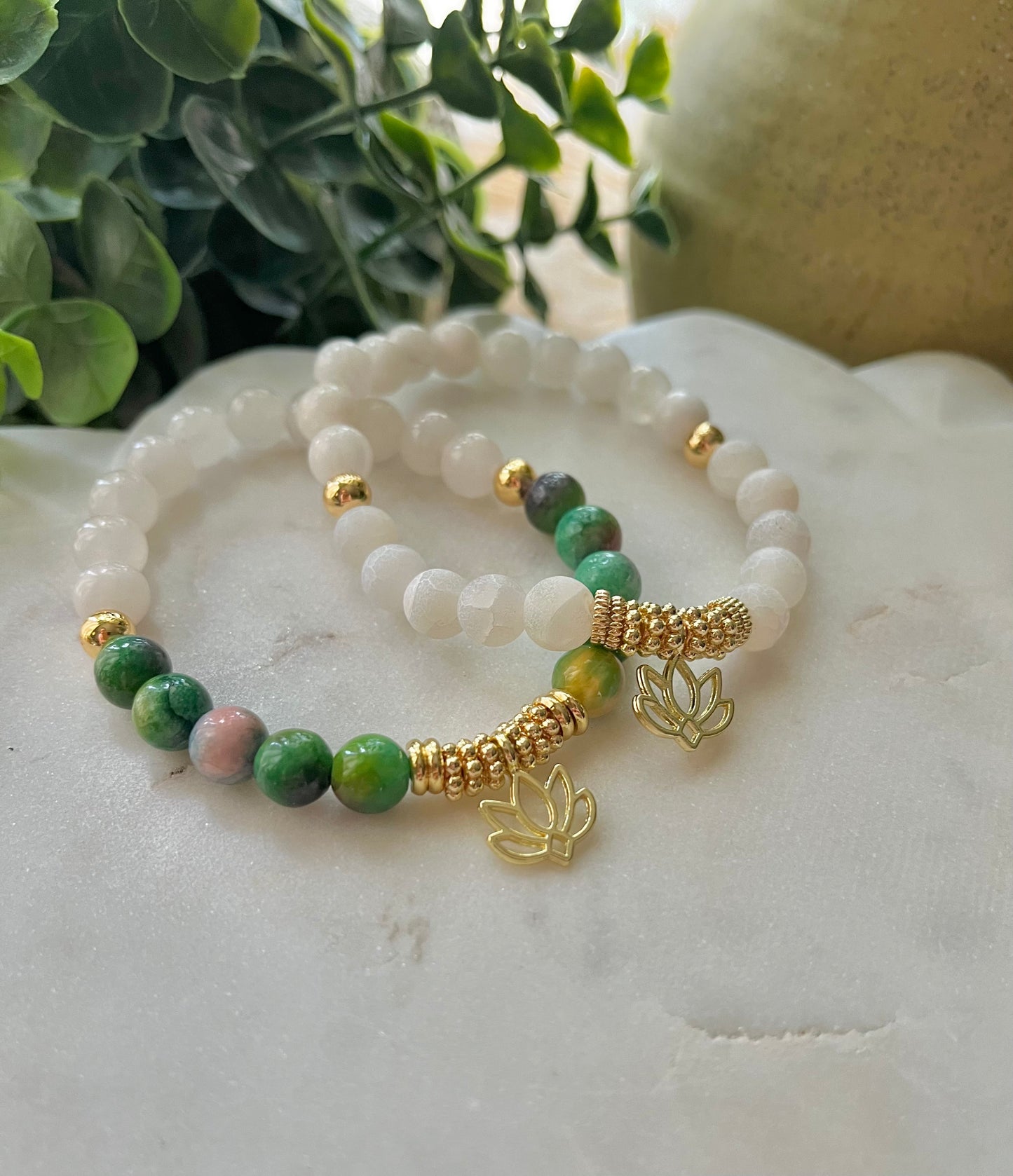 Lotus Rebirth Beaded Bracelets