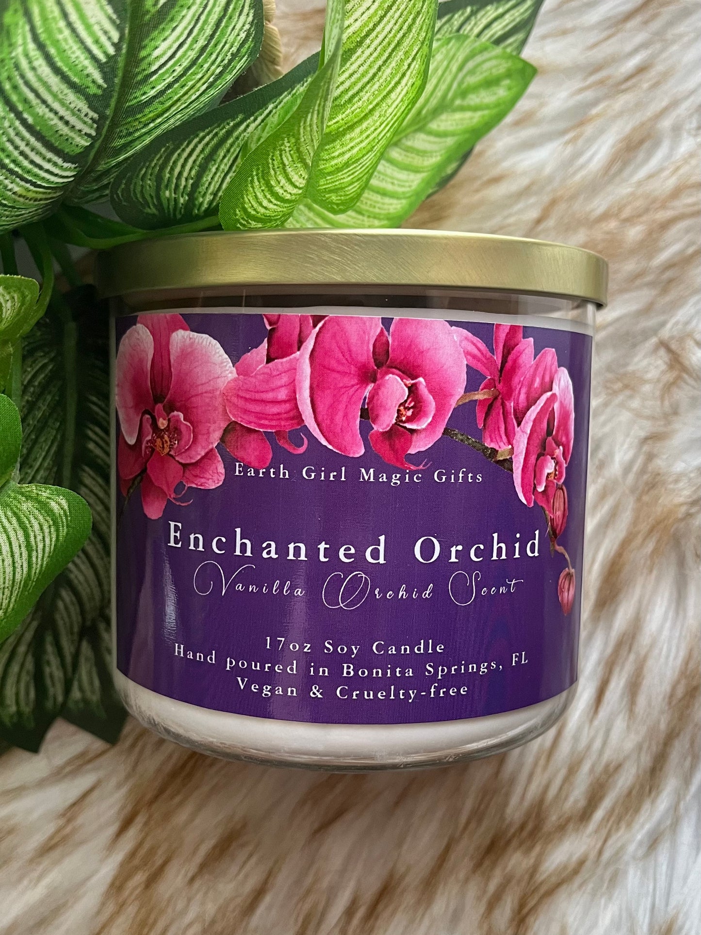 Enchanted Orchid 17oz Soy Candle