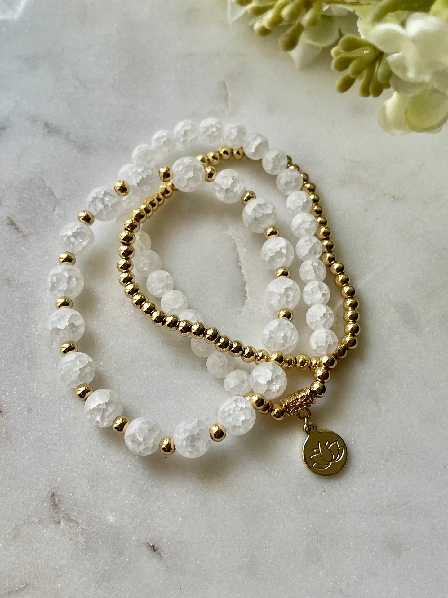 Rising Lotus 3pc Bracelet Set