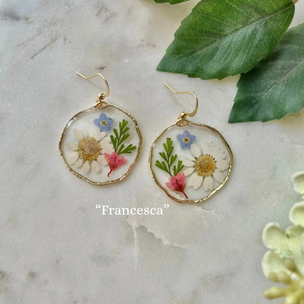 The Bouquet Collection of Resin Flower Earrings